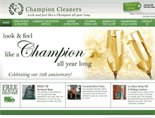 Tablet Screenshot of championcleanersfl.com